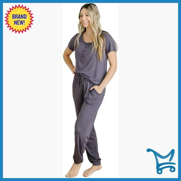 Soft Nursing Lounge Set Viscose Blend Medium Relaxed Fit